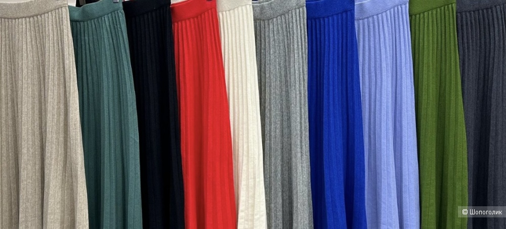 Юбка плиссе кашемир под Brunello Cashmere new, 42-52