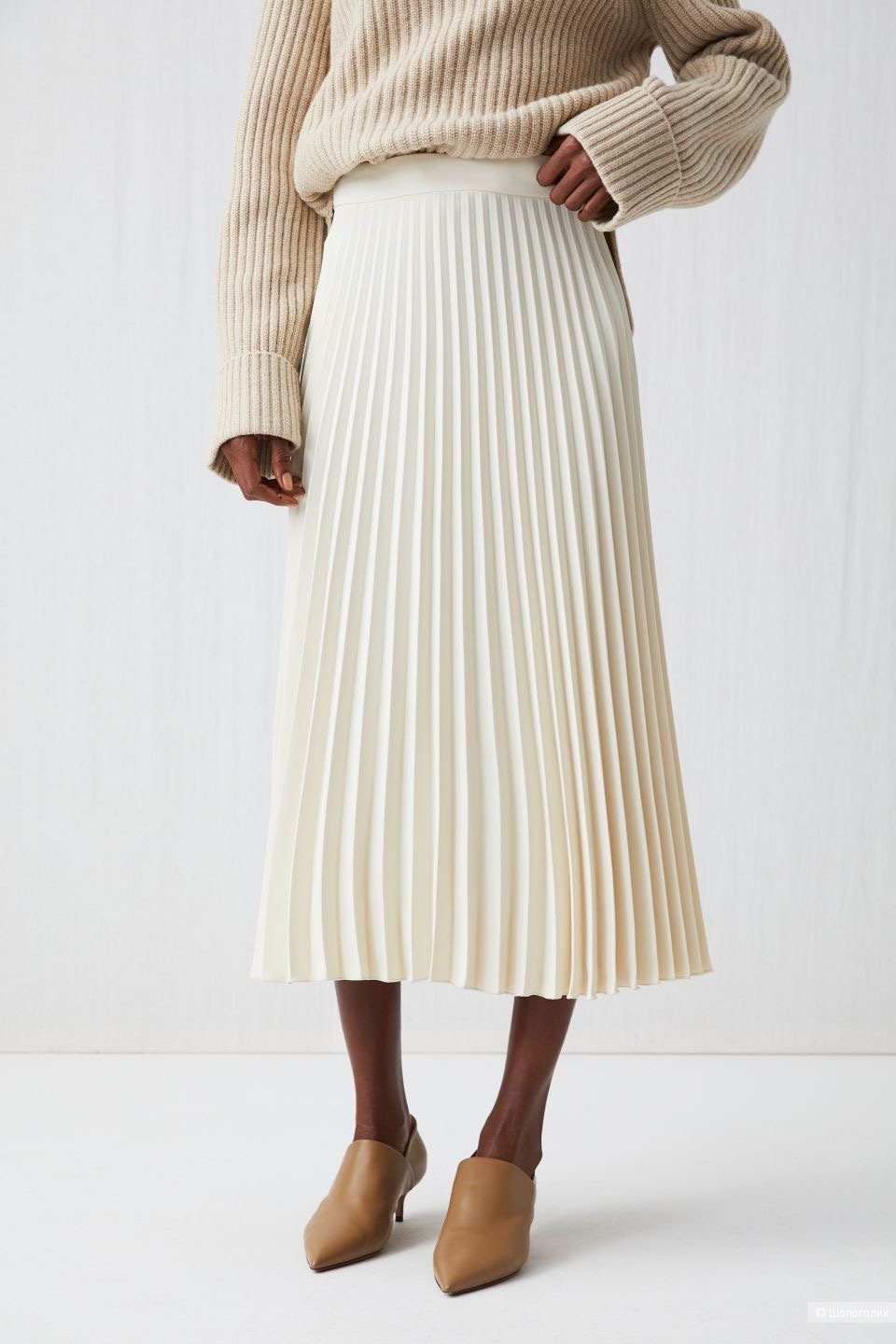 Юбка плиссе кашемир под Brunello Cashmere new, 42-52