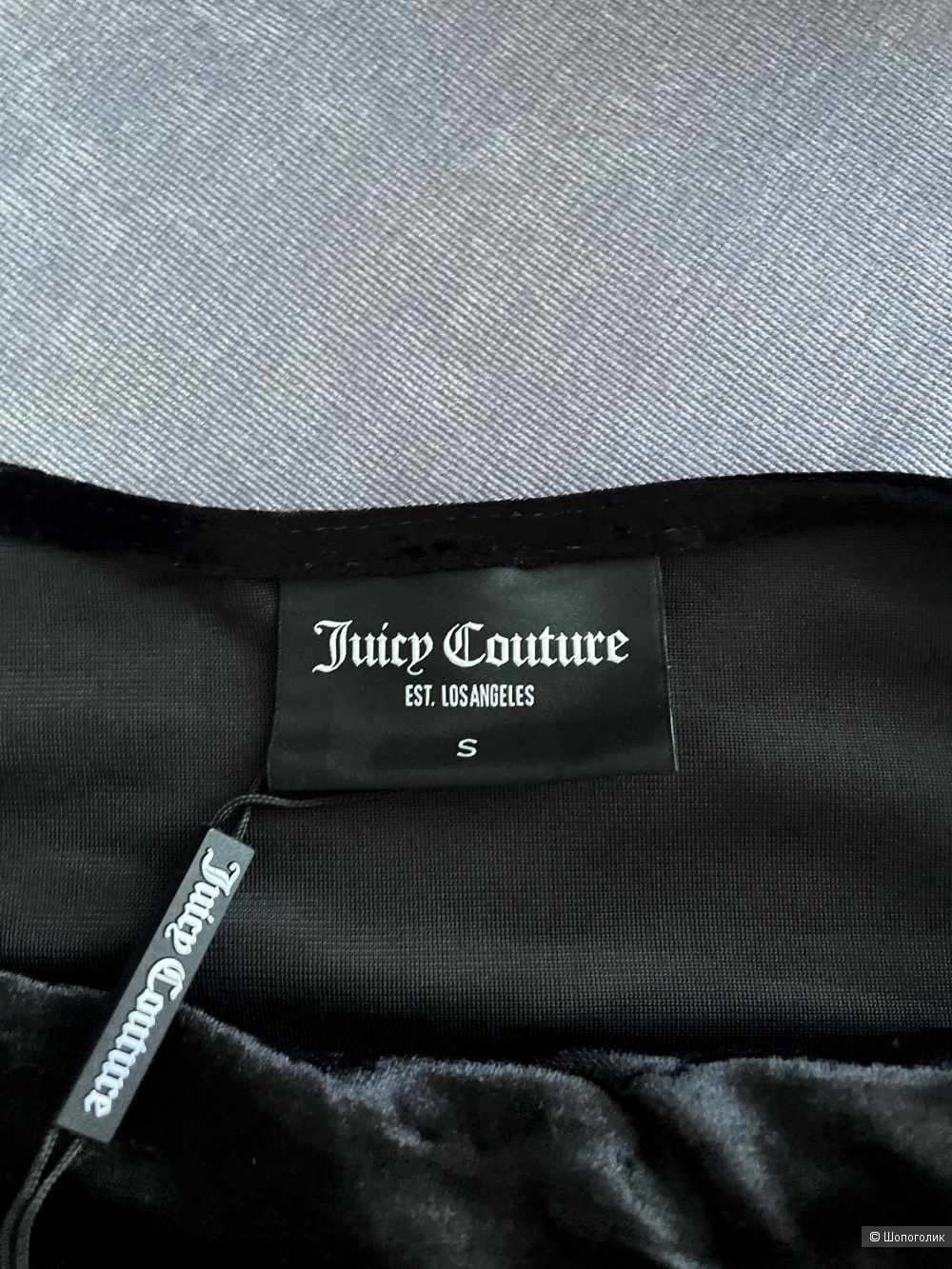 Juicy Couture новый велюровый топ S