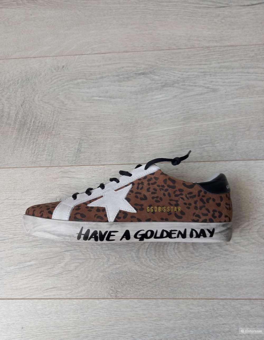 Кроссовки кеды Golden Goose леопард принт , 40р