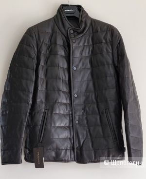 Двусторонняя кожаная куртка+пуховик Trussardi, 46-48