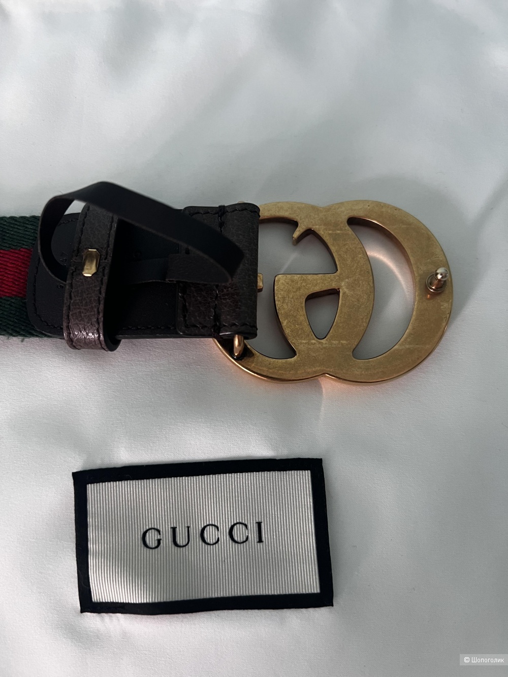 Ремень Gucci размер 70 Double G Buckle Belt