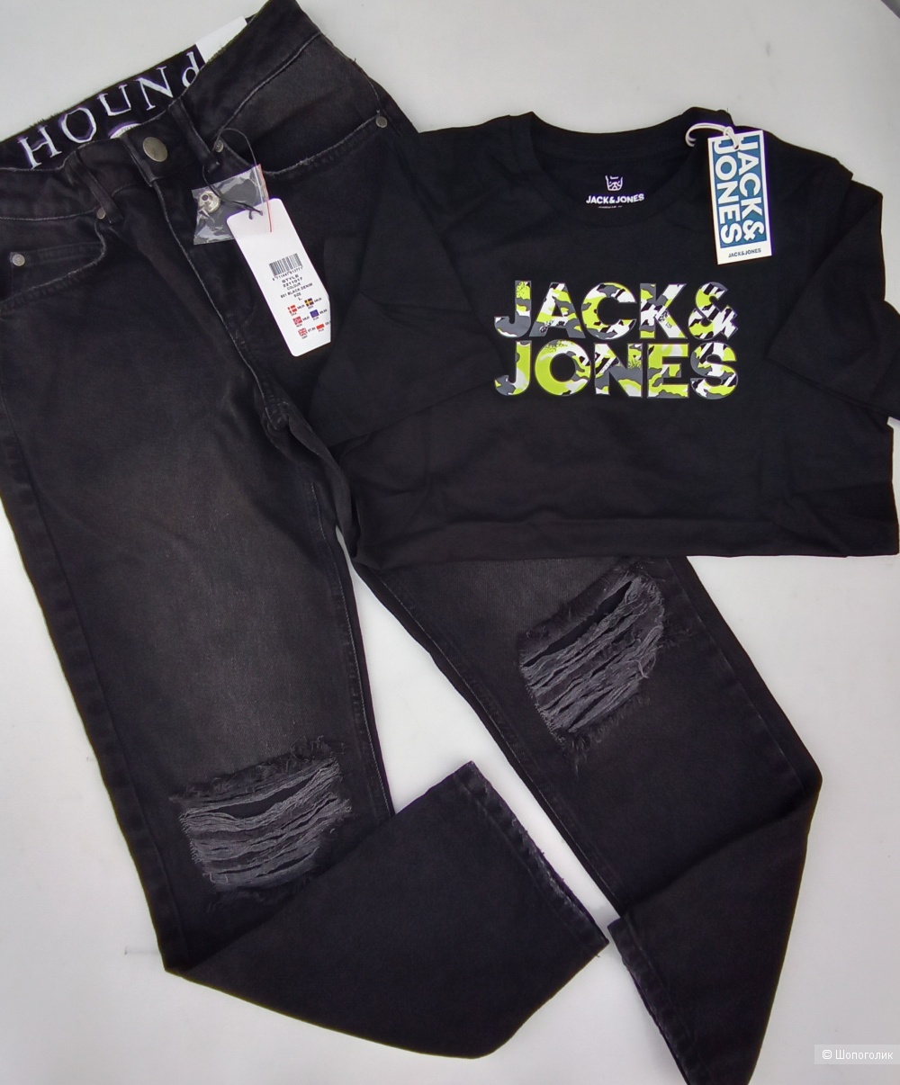 Джинсы и футболка HOUND  JACK JONES 164см