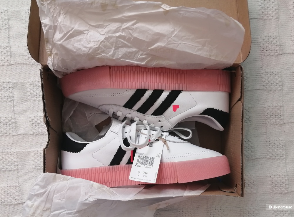 Кеды Adidas Sambarose Valentine, размер 6 UK