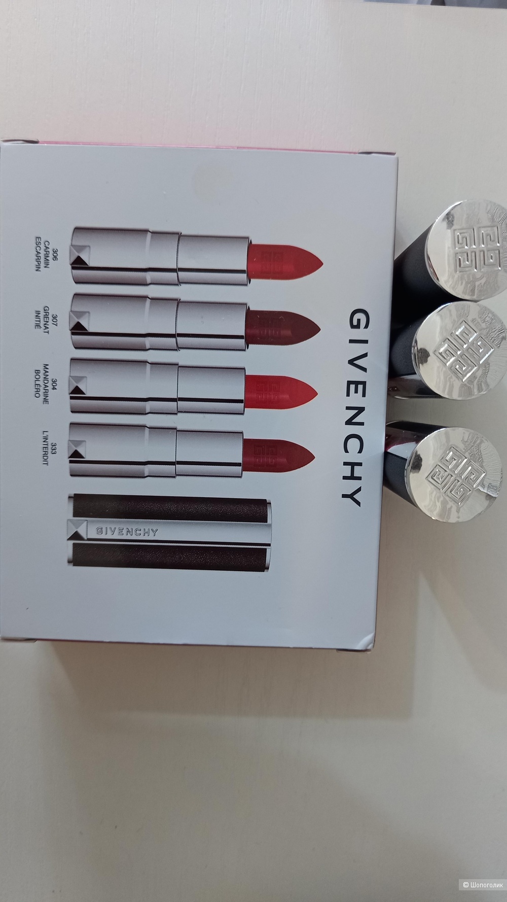 Givenchy Le Rouge Mini Quatuor Set  Набор из 3 помад для губ по 1,5г.