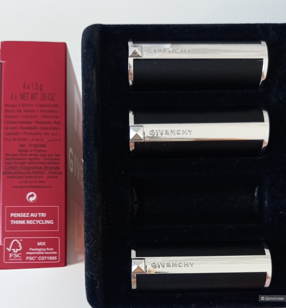 Givenchy Le Rouge Mini Quatuor Set  Набор из 3 помад для губ по 1,5г.