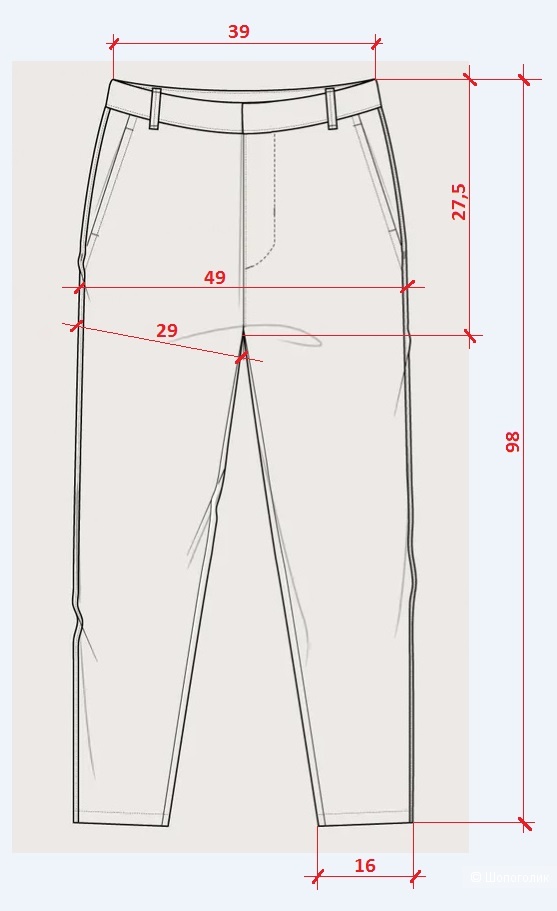 Брюки чинос Escada Sport, размер 42-44