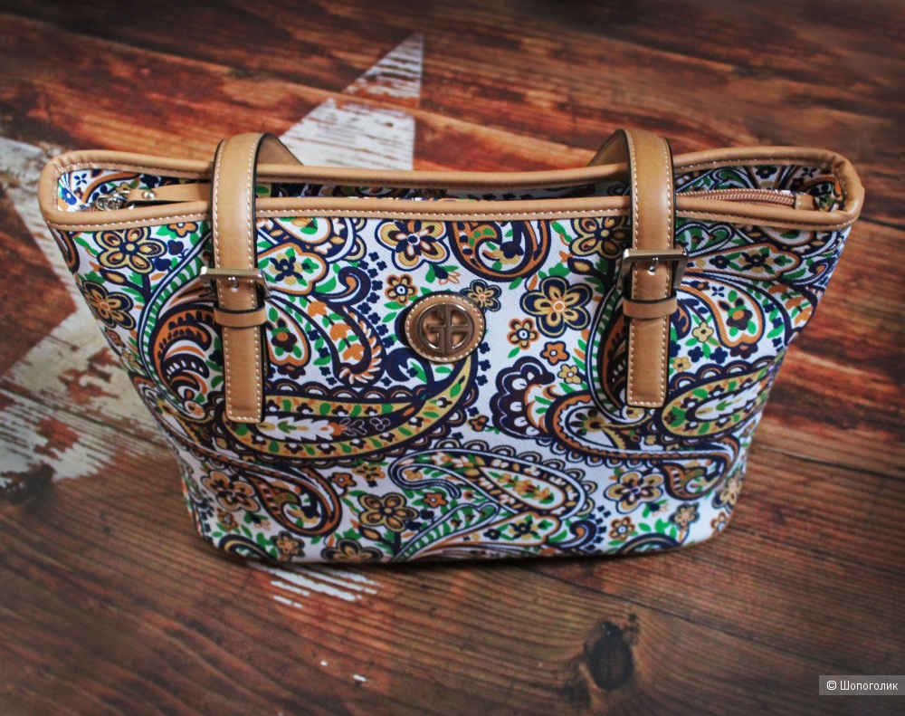 Женская сумка Giani Bernini saffian paisley tote