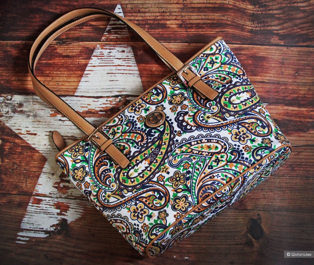 Женская сумка Giani Bernini saffian paisley tote