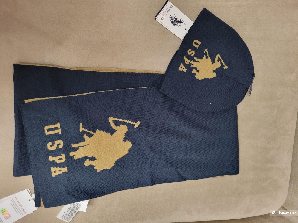 Шапка и шарф, U.S.Polo Assn., размер 1