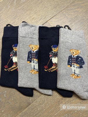 Носки мужские сет 2 пары под Ralph lauren polo bear, one size