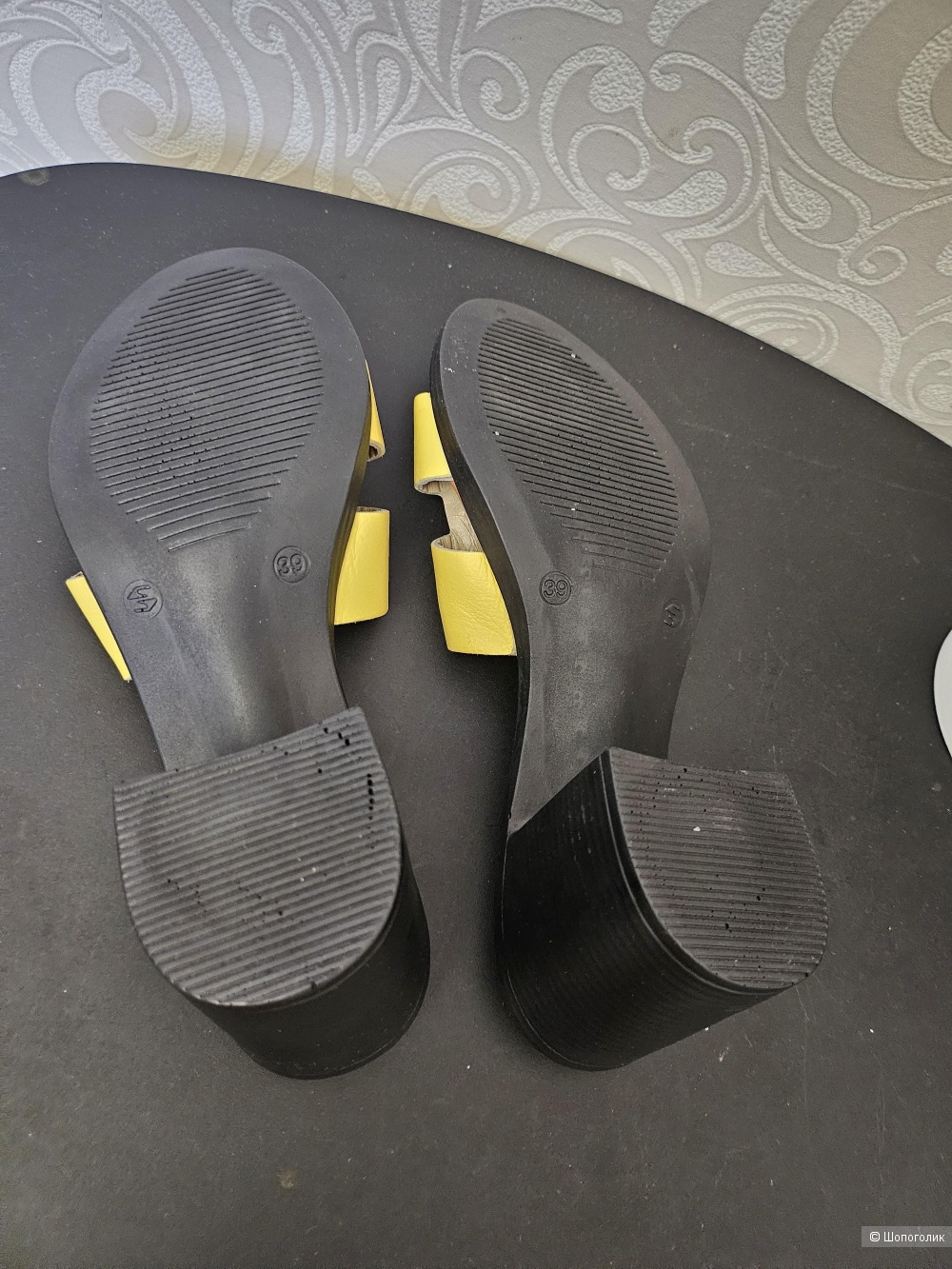Шлепанцы-сабо новые в стиле HERMES ORAN SANDAL, 39