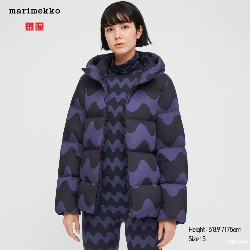 Пуховик-куртка  uniqlo x Marimekko размер M