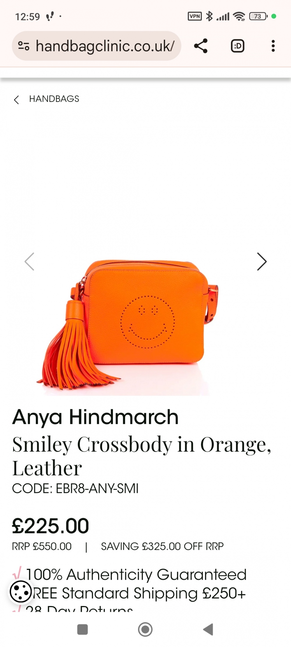 Кожаная сумка Anya Hindmarch