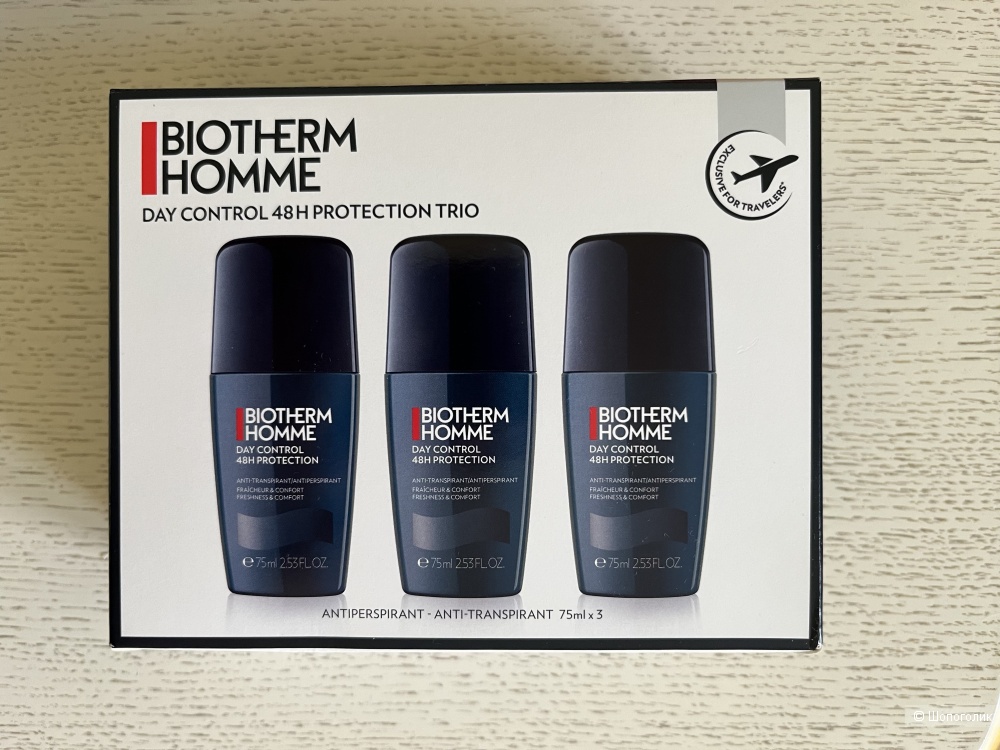 BIOTHERM Мужской дезодорант , набор 75мл х 3