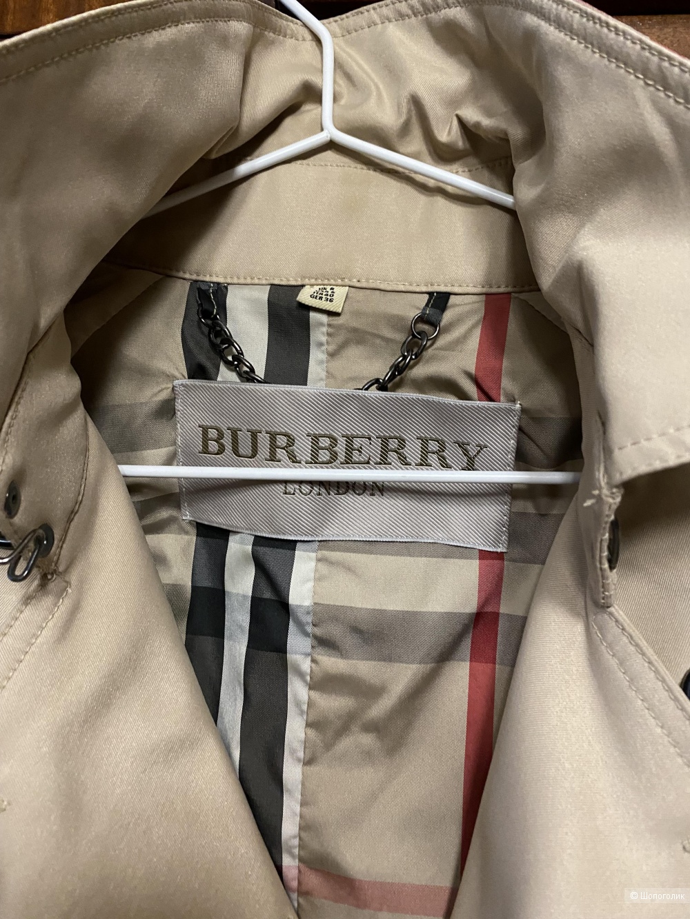 Тренч Burberry s размер