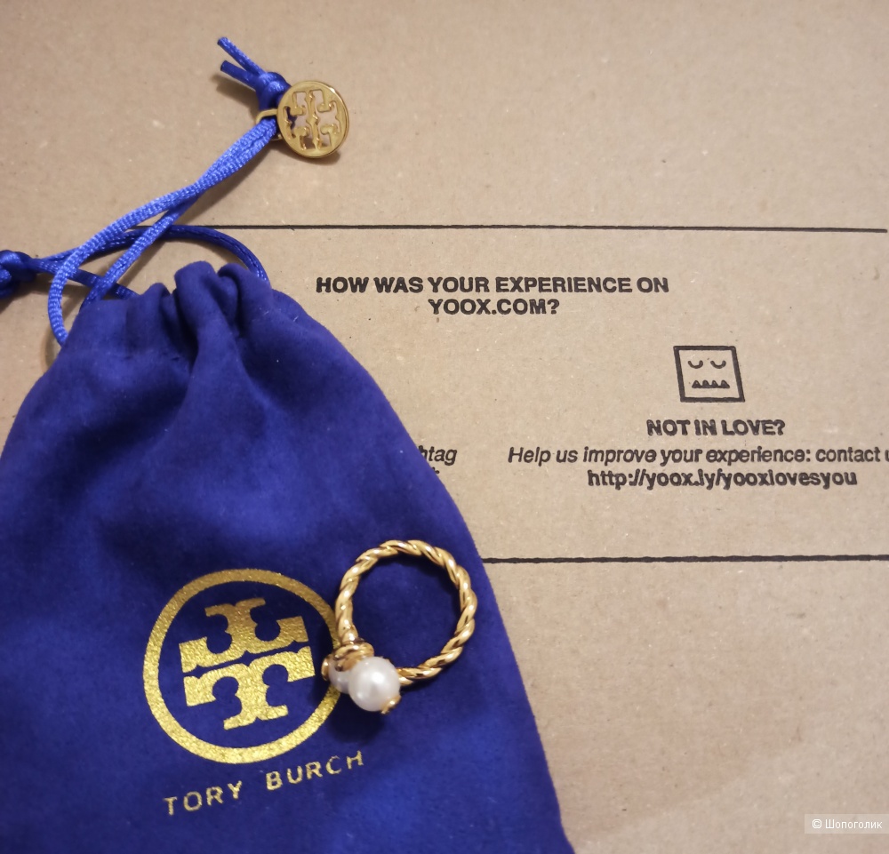 Кольцо Tory Burch, размер 7