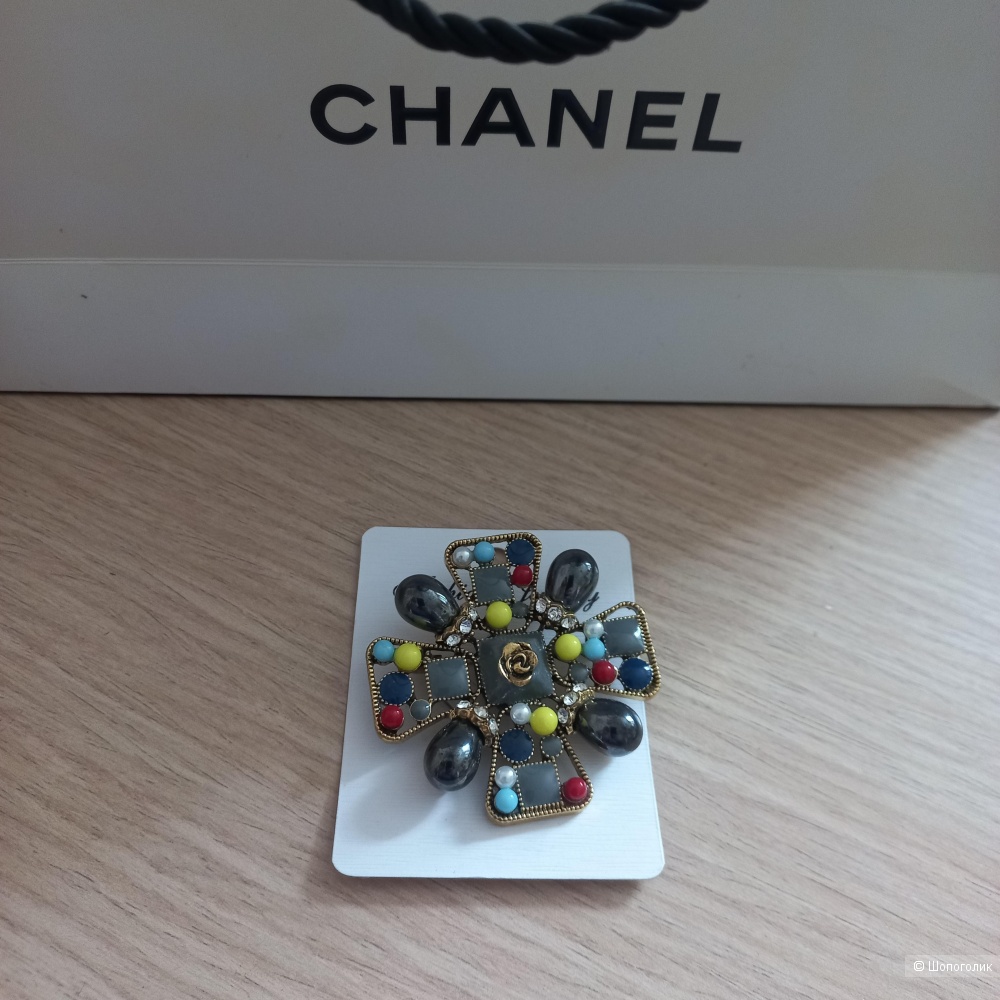 Брошь в стиле Chanel, one size