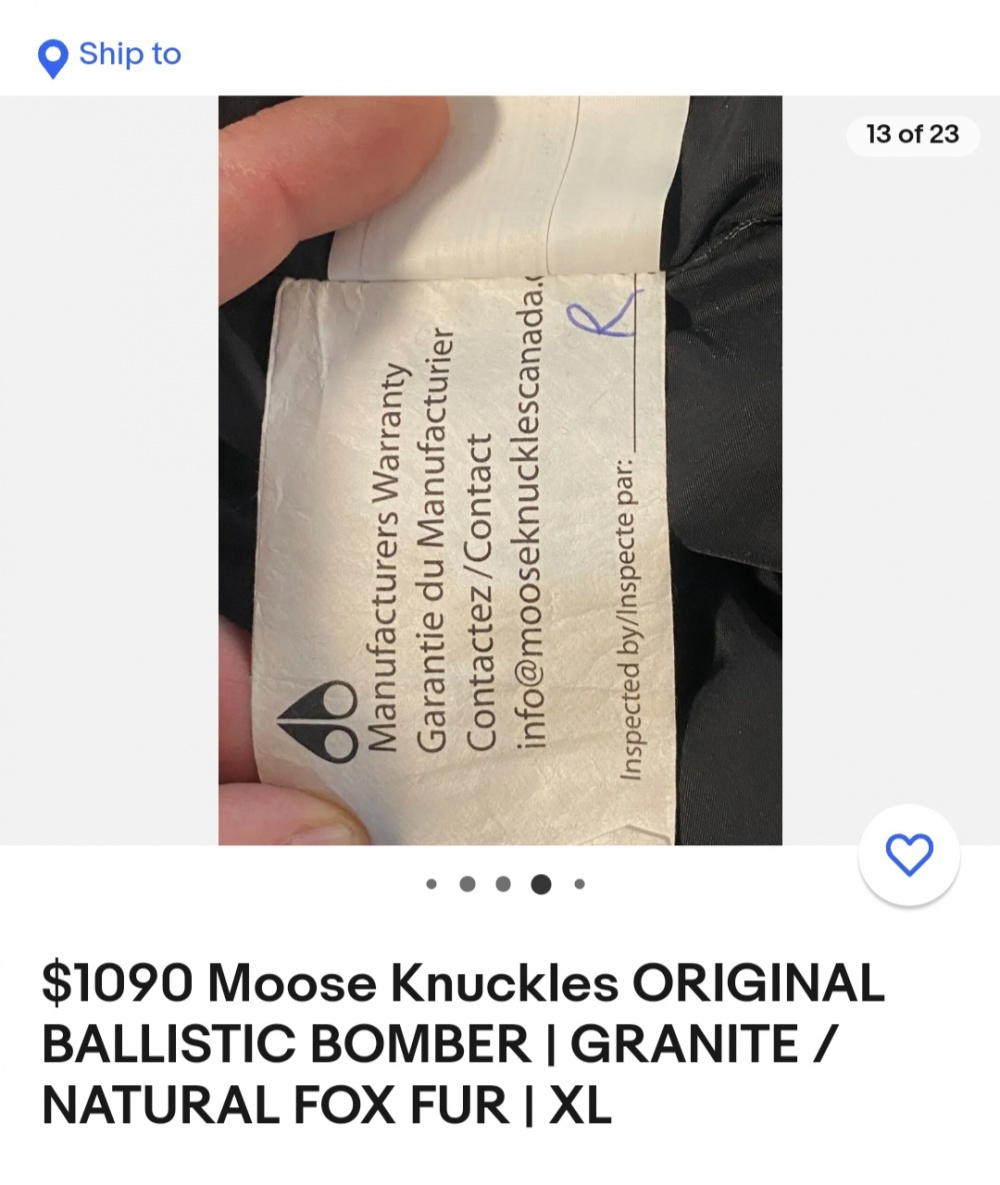 Пуховик Moose Knuckles, размер S, M