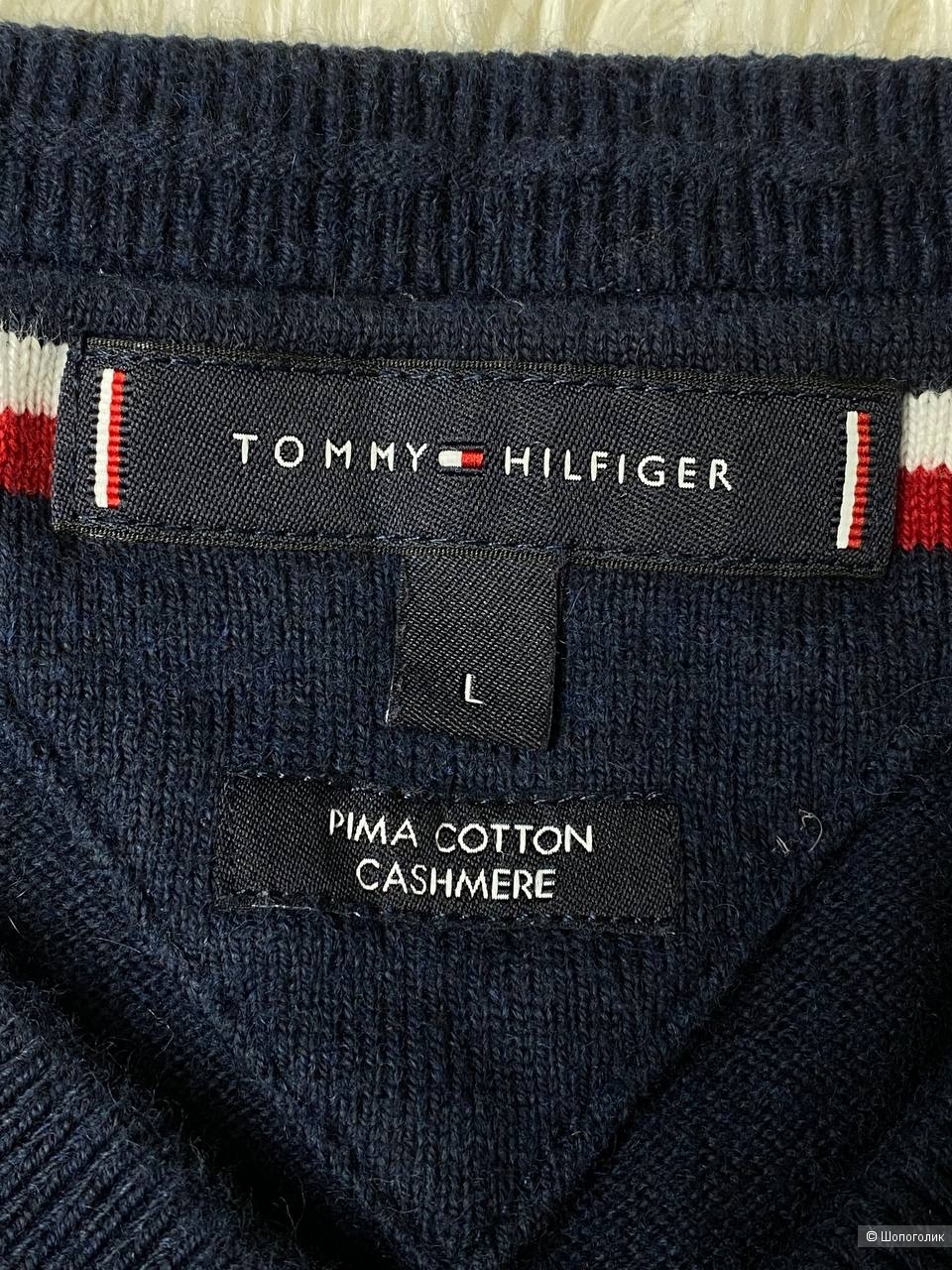 Пуловер Tommy Hilfiger кашемир, размер: L