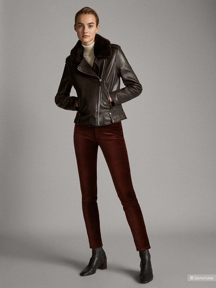 Велюровые брюки Massimo Dutti/46-48