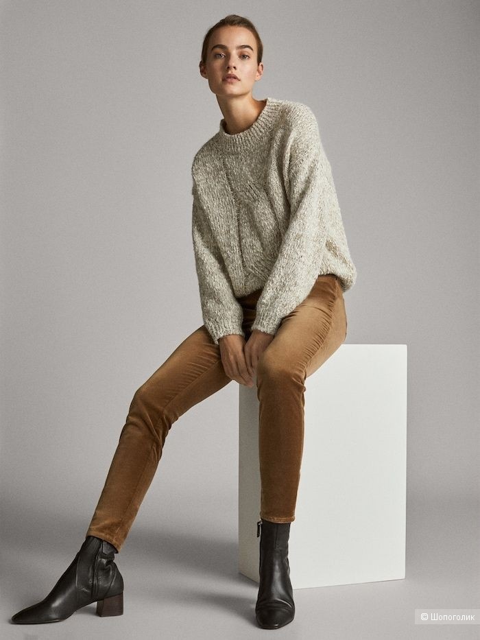 Велюровые брюки Massimo Dutti/46-48