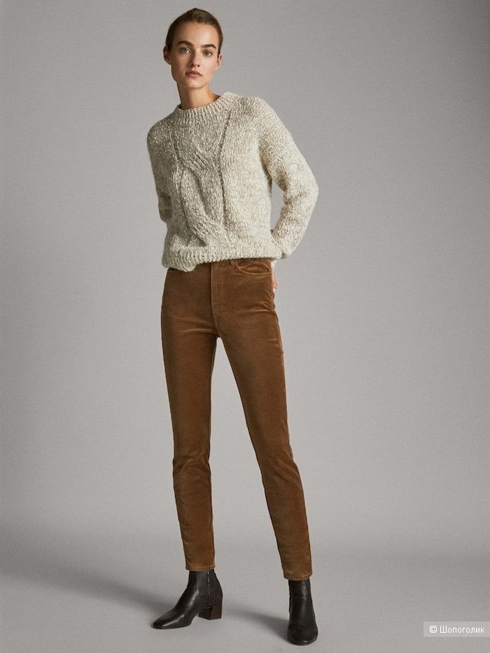 Велюровые брюки Massimo Dutti/46-48