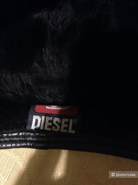 Кожаная на меху бейсболка Diesel, M/L