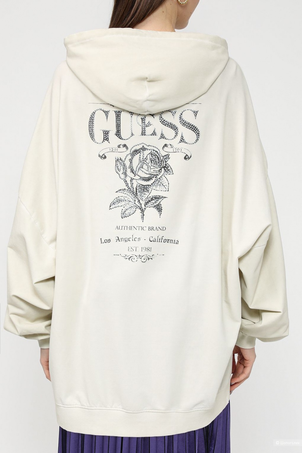 Худи-толстовка-платьк Guess, one size