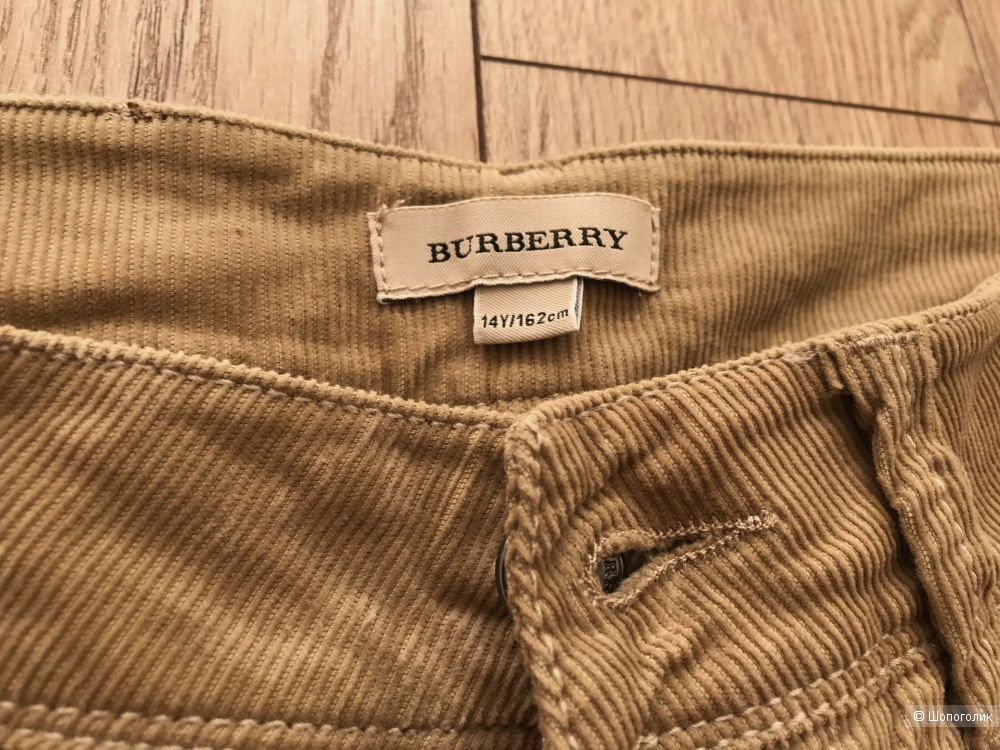 Вельветовые брюки Burberry на девушку XS/S или подростка