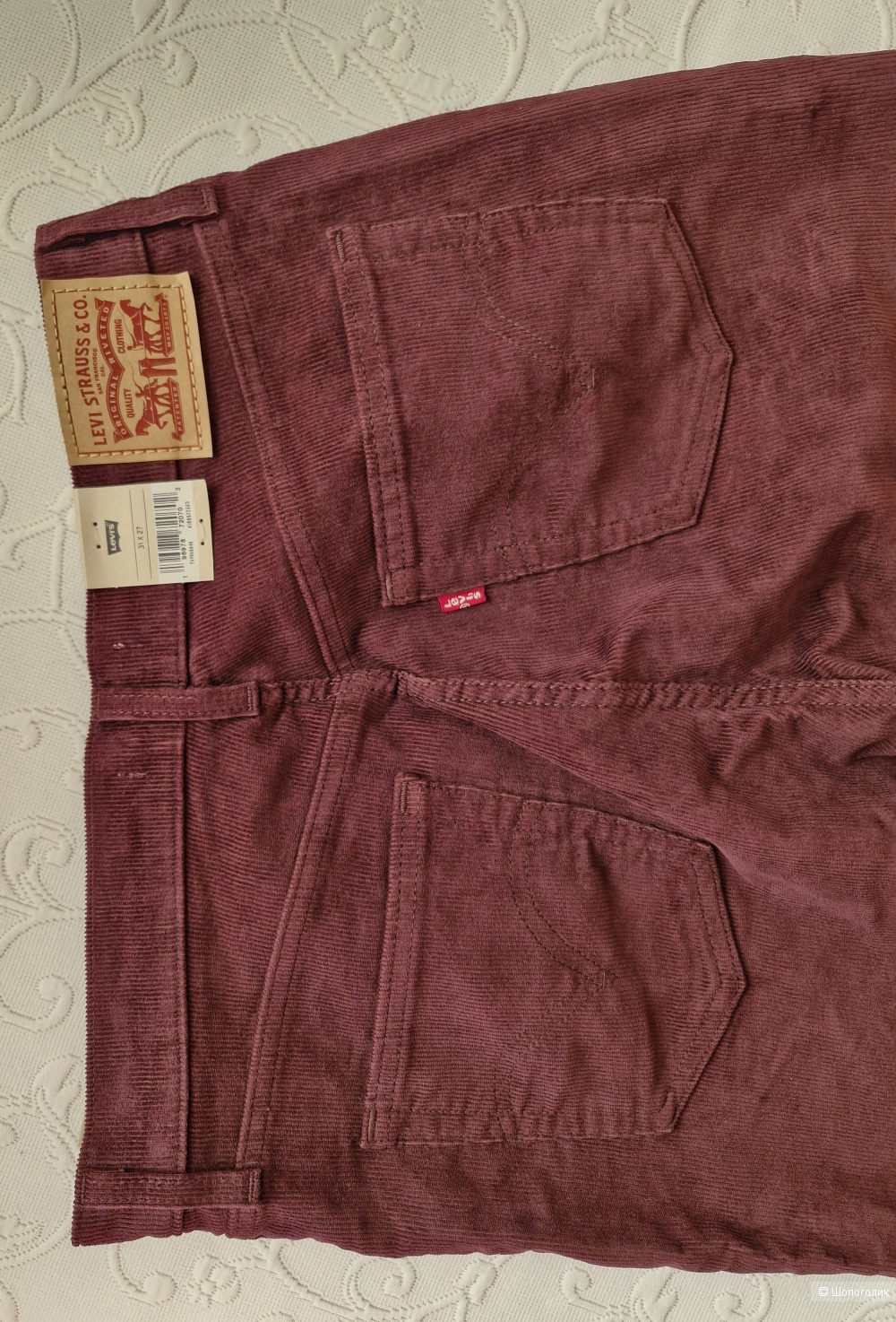 Вельветовые джинсы Levis р. 31