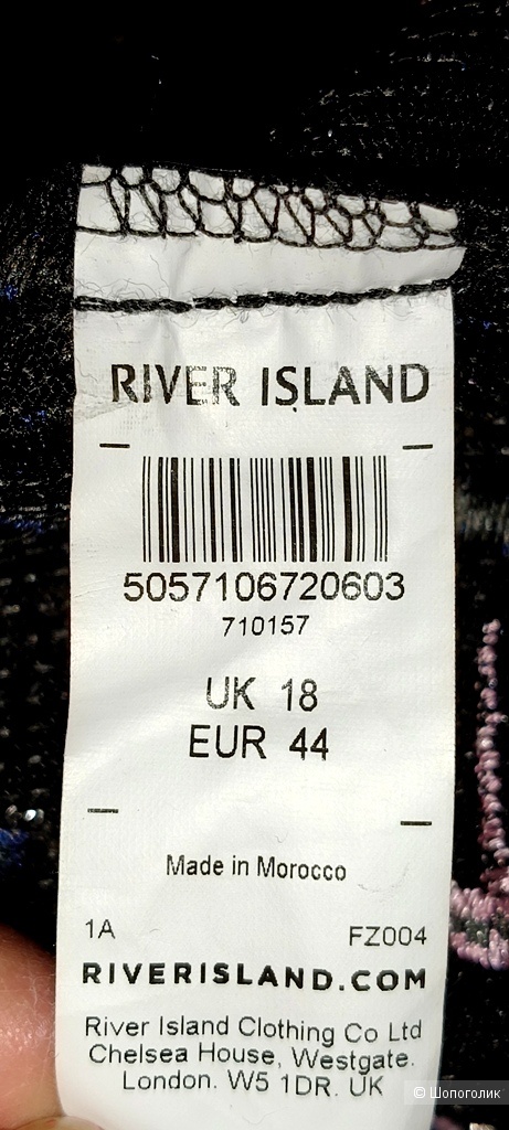 Платье с пайетками и вышивкой River Island / 50/52