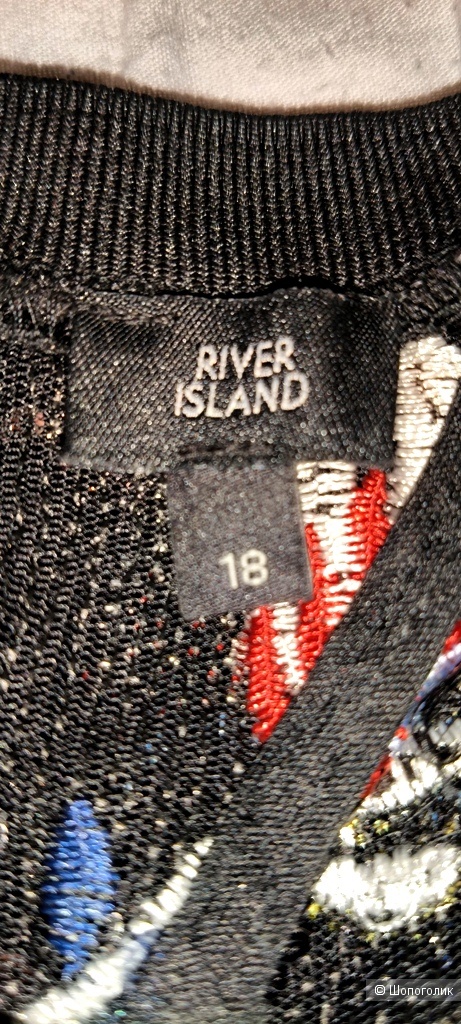 Платье с пайетками и вышивкой River Island / 50/52