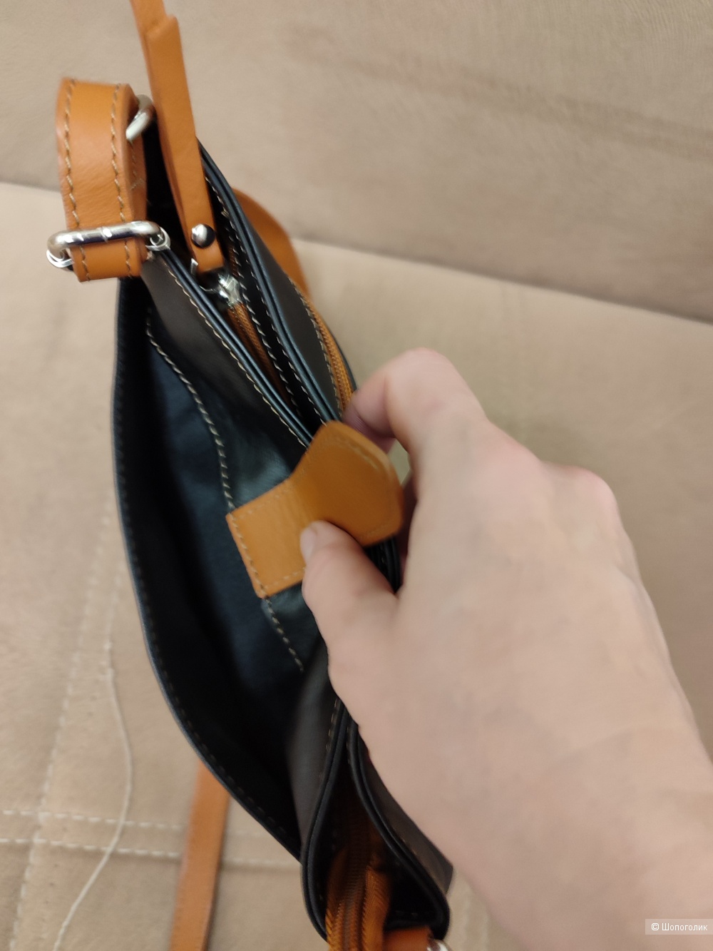 Кожаная сумка Cross body Genuine Leather