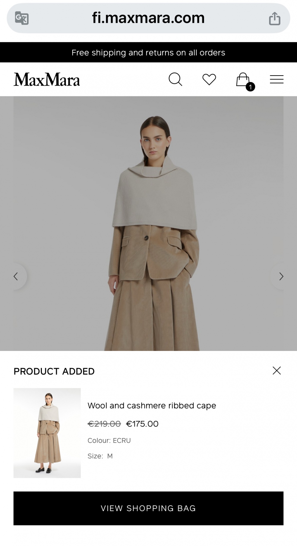 Накидка MaxMara без размера