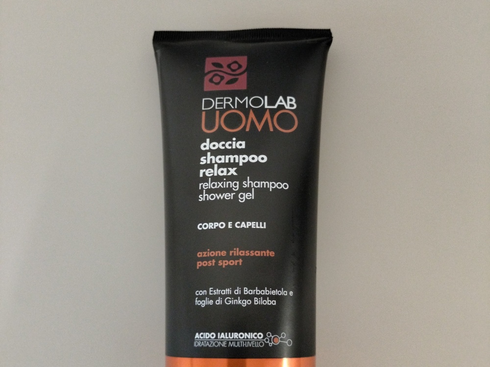 Расслабляющий гель для душа и шампунь Dermolab Uomo Relaxing Shampoo Shower Gel Original 250мл