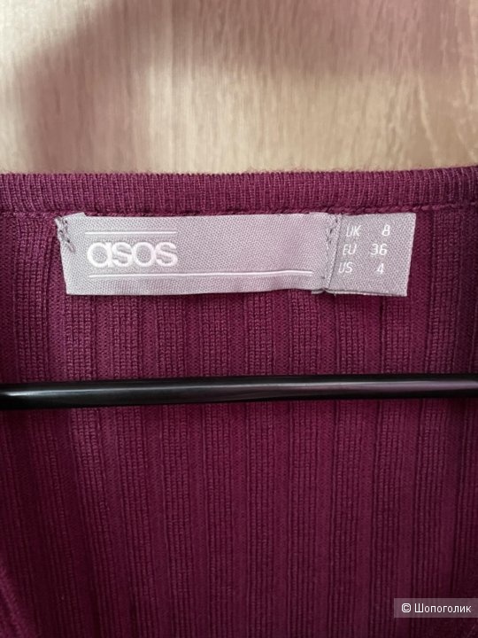 ASOS, трикотажное платье лапша 36 евр  (42-44 росс)