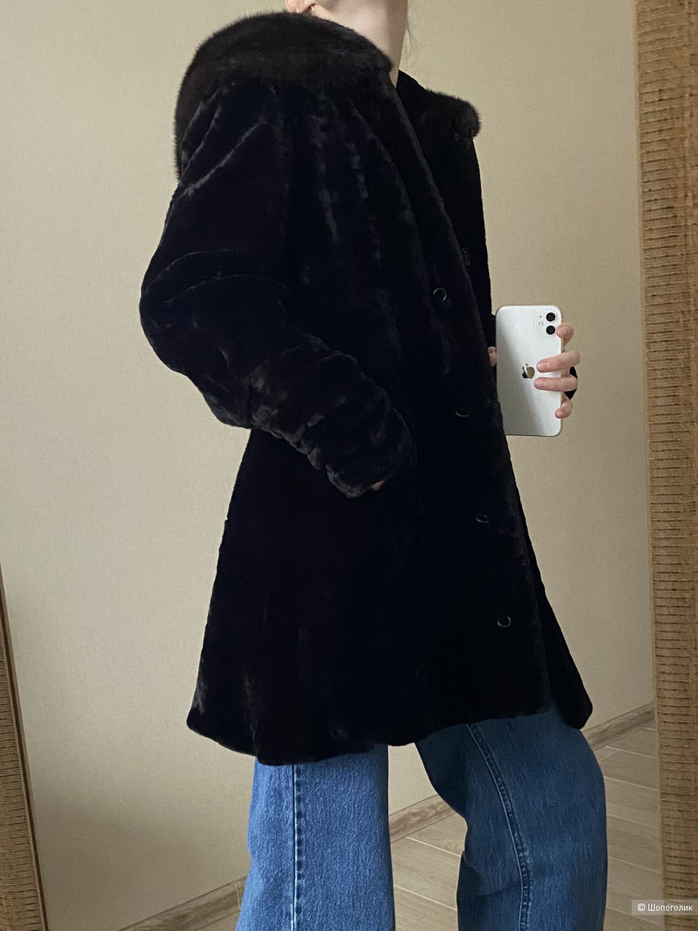 Шуба мутоновая, Elena Furs, XS