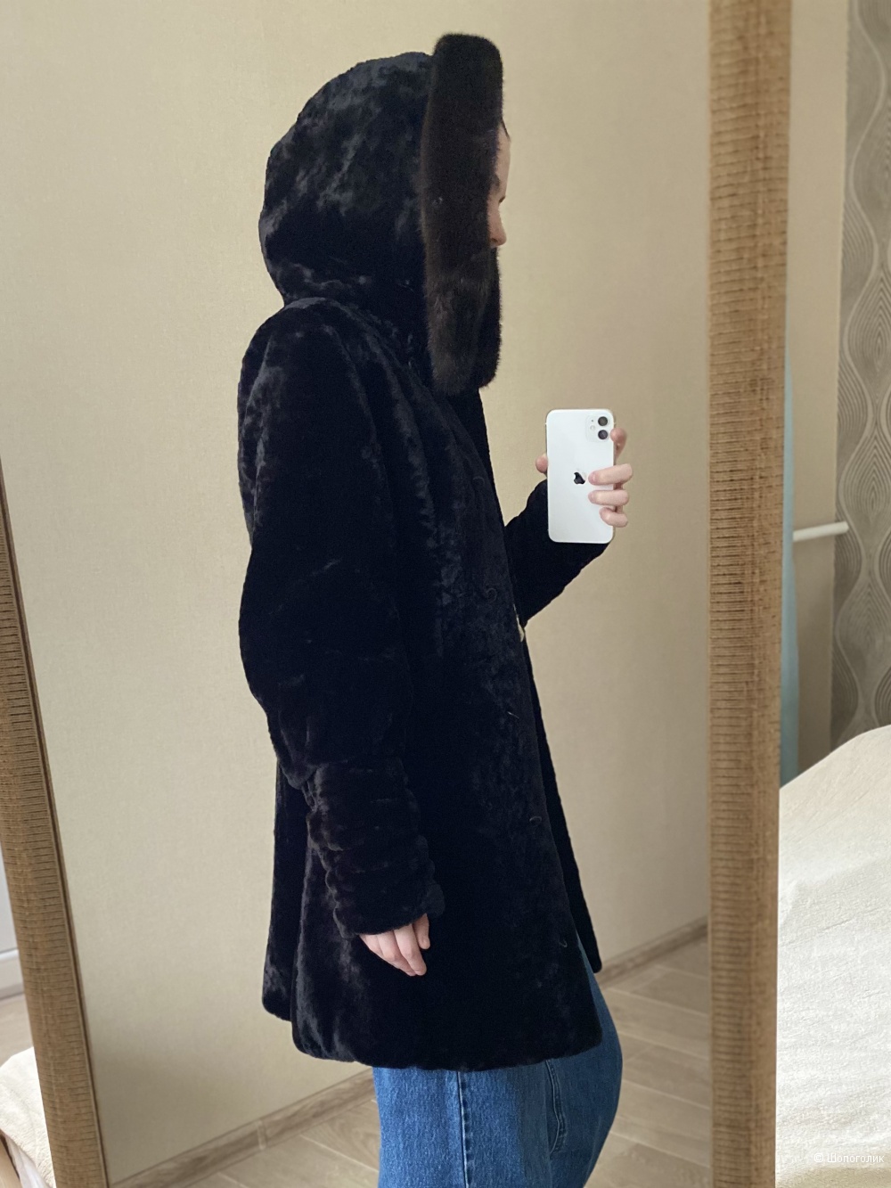 Шуба мутоновая, Elena Furs, XS