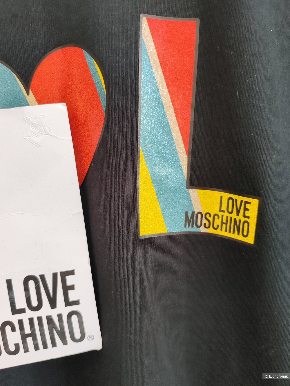 Футболка Love Moschino, размер 46 IT, на 44-46-48