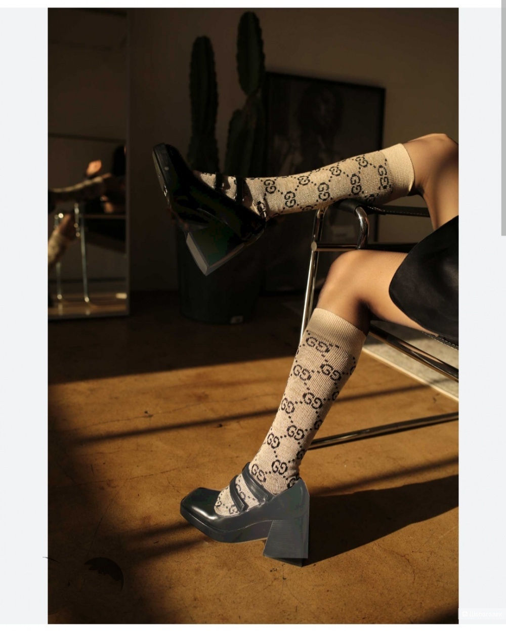 Носки гольфы Gucci, размер М(37-40)