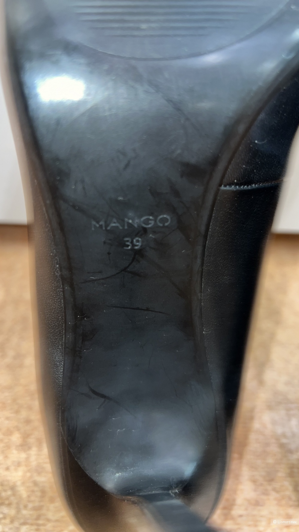 Черные классические туфли Mango 39 размер