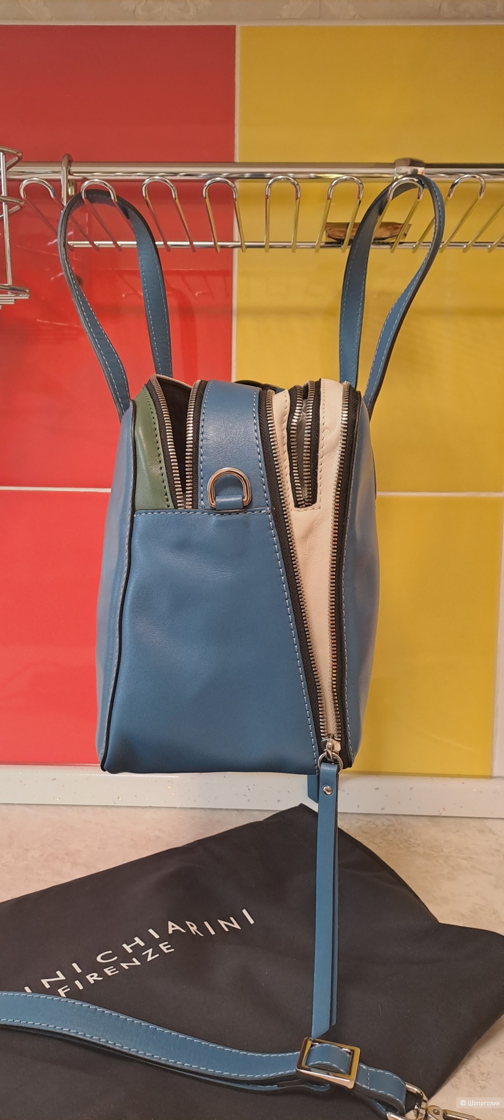 Кожаная большая сумка GIANNI CHIARINI FIRENZE