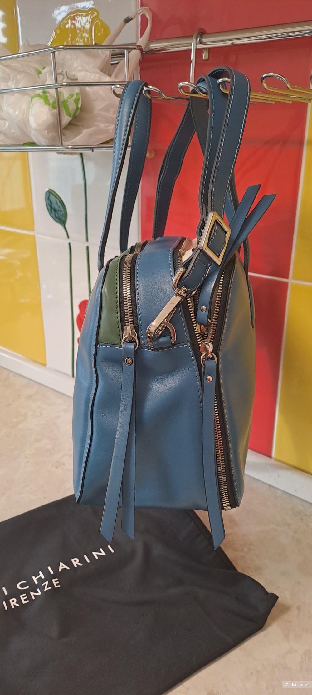 Кожаная большая сумка GIANNI CHIARINI FIRENZE