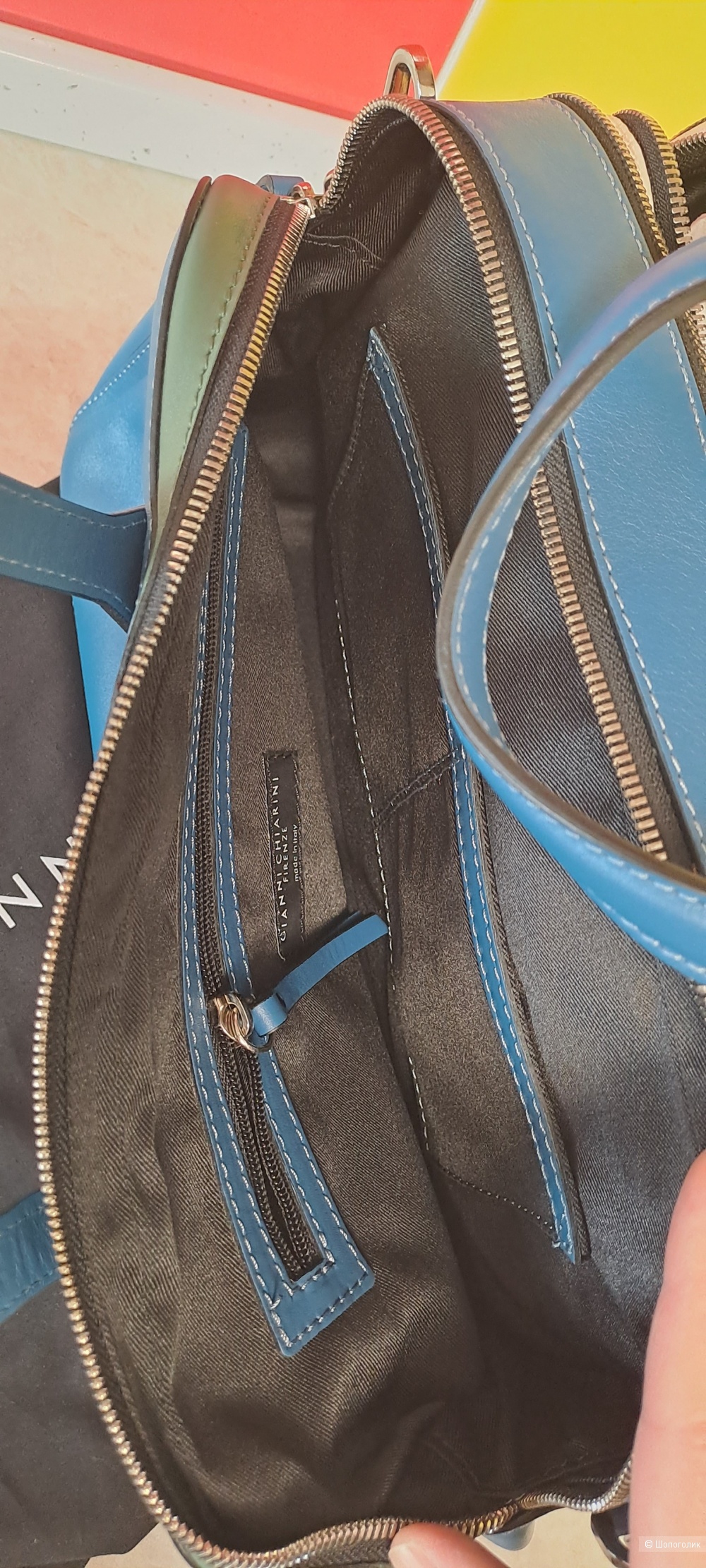 Кожаная большая сумка GIANNI CHIARINI FIRENZE
