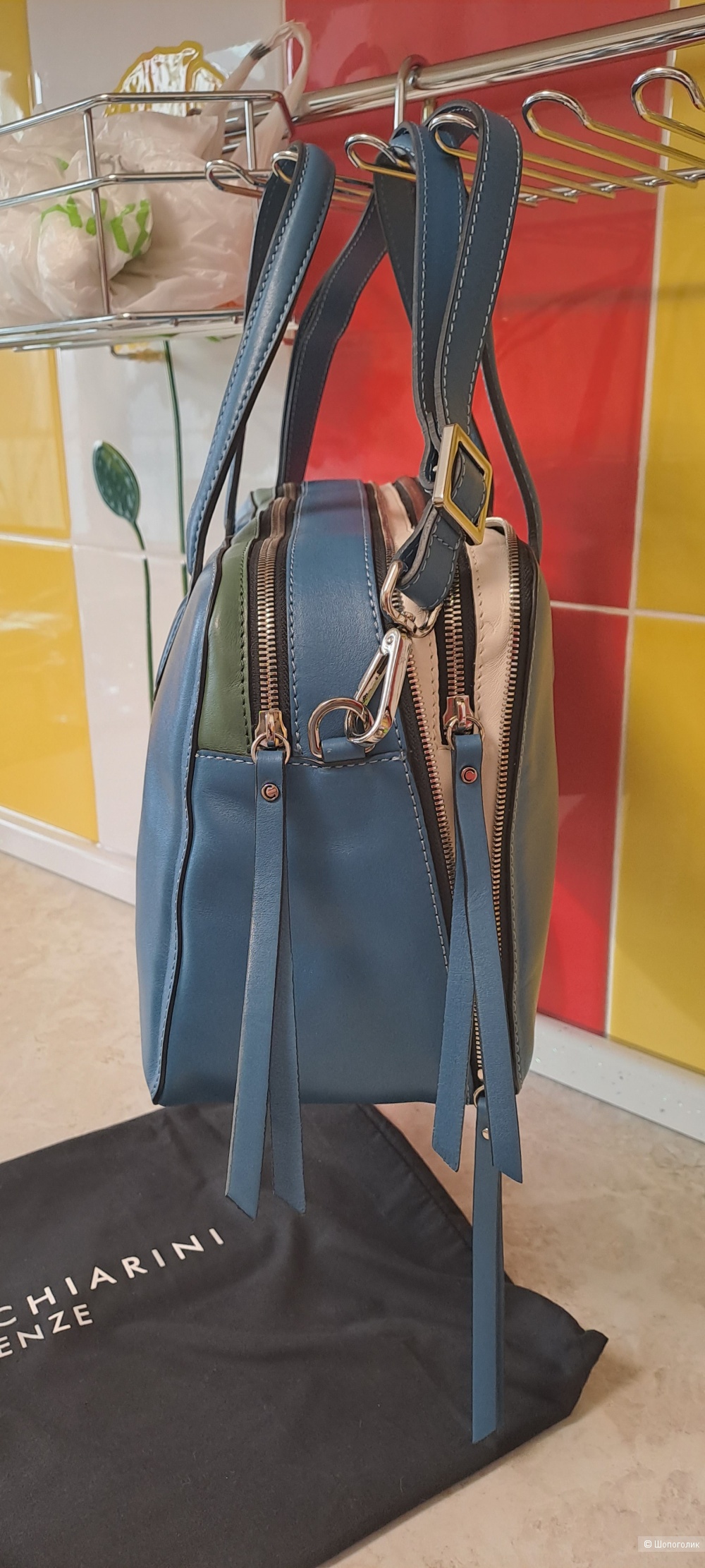 Кожаная большая сумка GIANNI CHIARINI FIRENZE