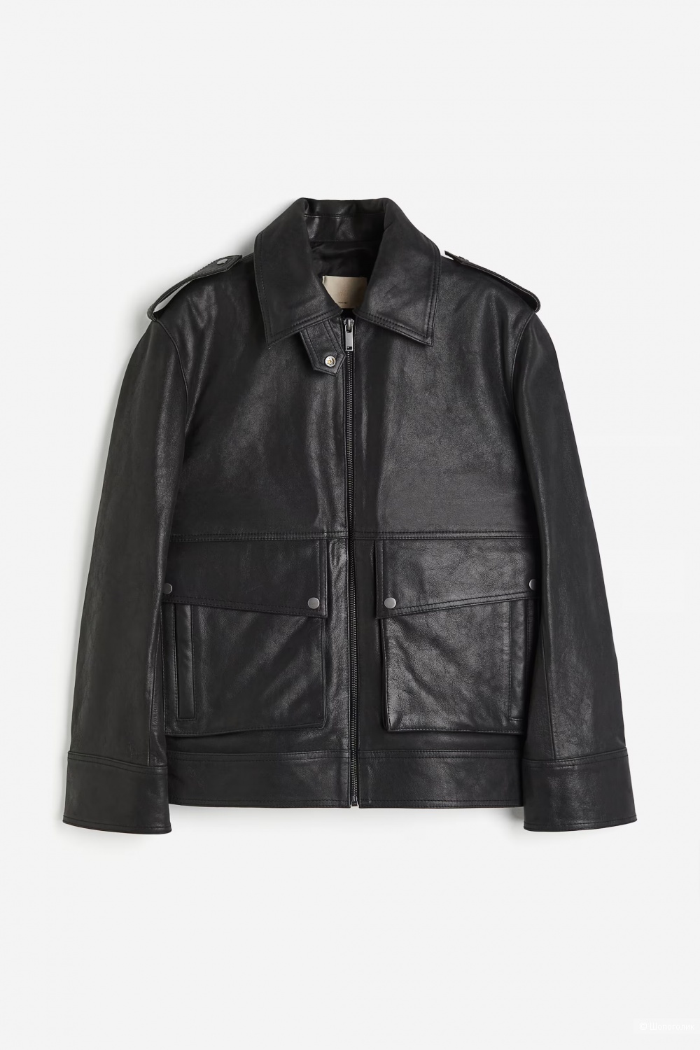 Кожаная куртка H&M Premium, размер S/М