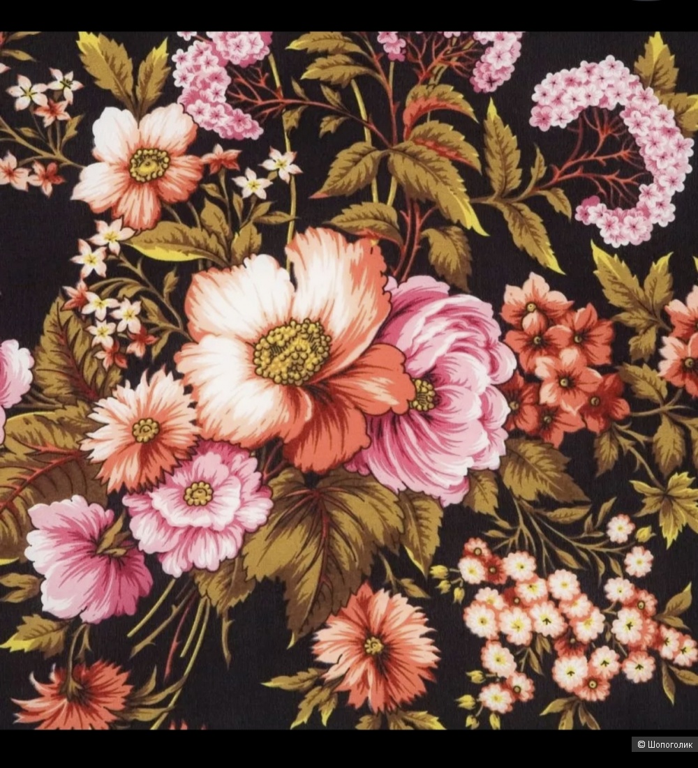 Платок шелк Павловопосадский 65×65см