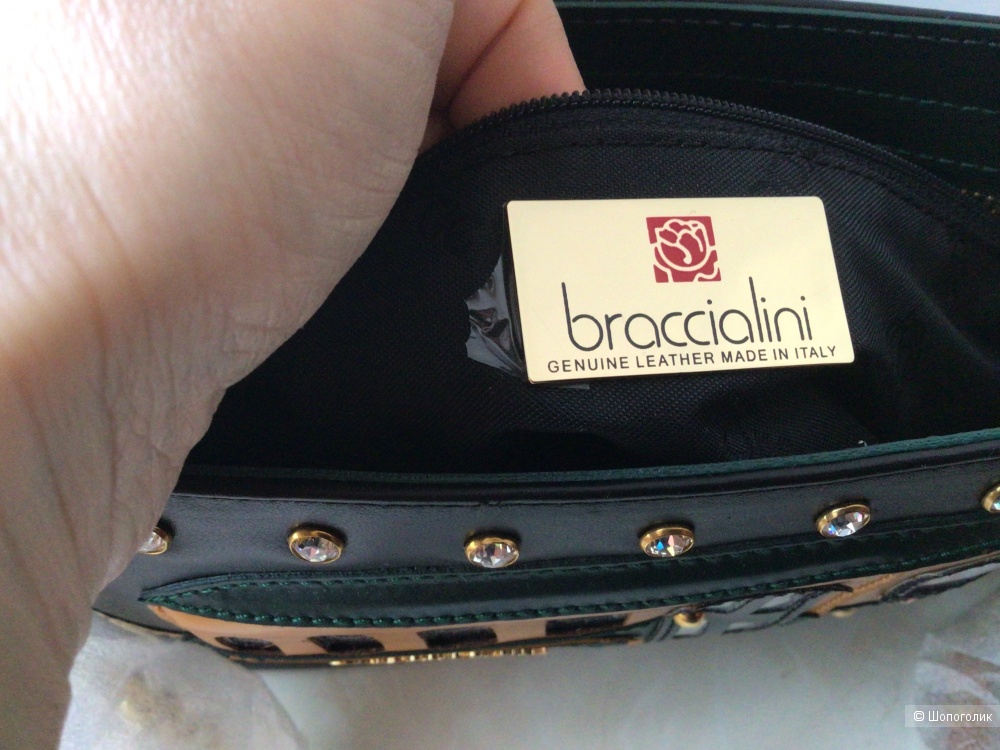 Кожаная сумка Braccialini