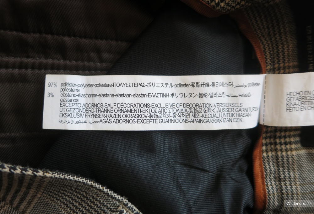 Zara, брюки в клетку, размер S